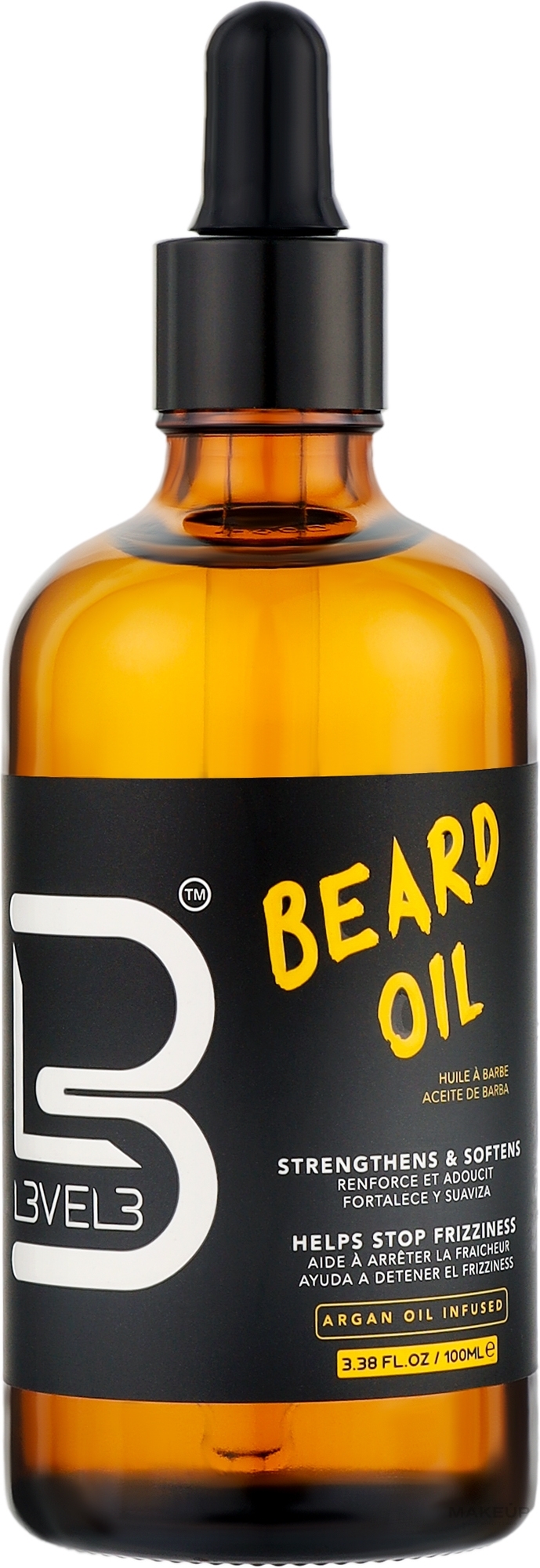 Олія для бороди - Level3 Beard Oil Strengthens & Softens — фото 100ml