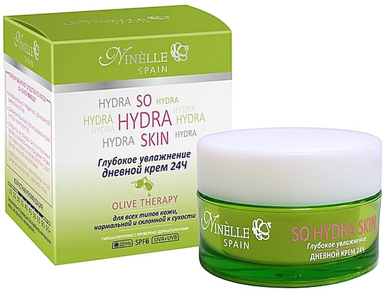 Денний крем дл обличчя "Глибоке зволоження" - Ninelle So Hydra Skin Olive Therapy