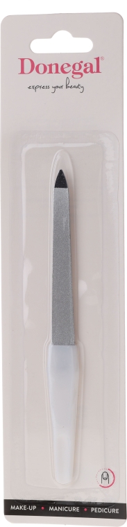 Пилочка для нігтів двостороння сапфірова, 15 см, 1019, біла - Donegal — фото N1