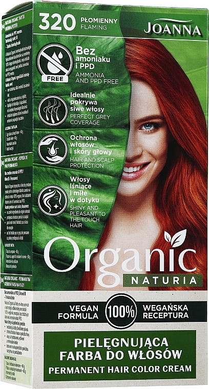 УЦЕНКА Крем-краска для волос - Joanna Naturia Organic Permanent Hair Color Cream * — фото N2