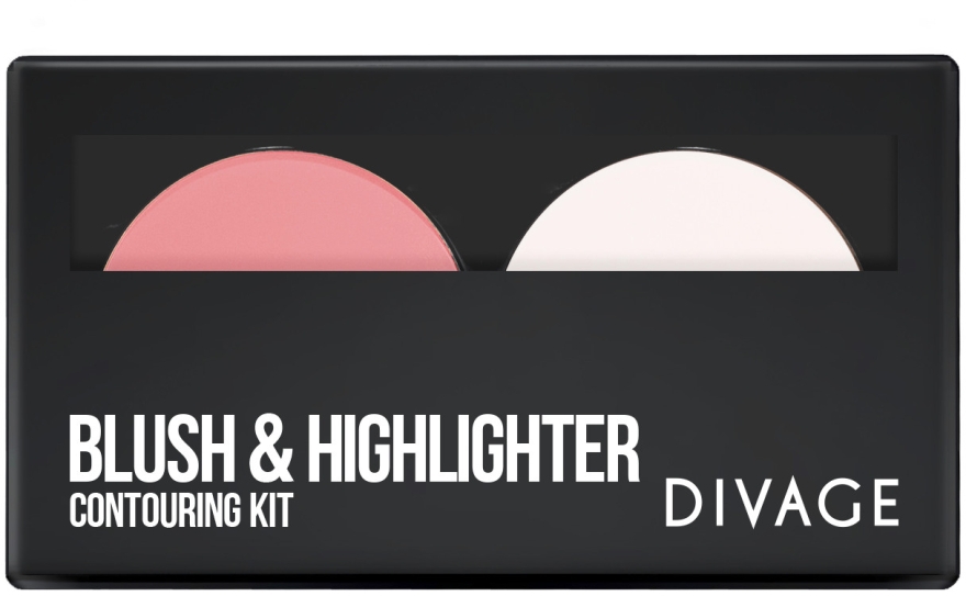 Палетка контурирующая для лица - Divage Blush & Highlighter Contouring Kit