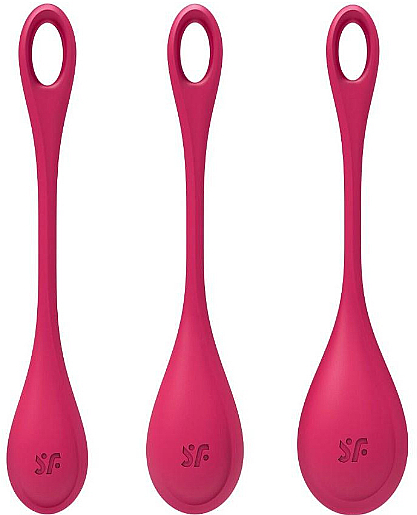 Набір вагінальних кульок, червоний - Satisfyer Yoni Power 1 — фото N1