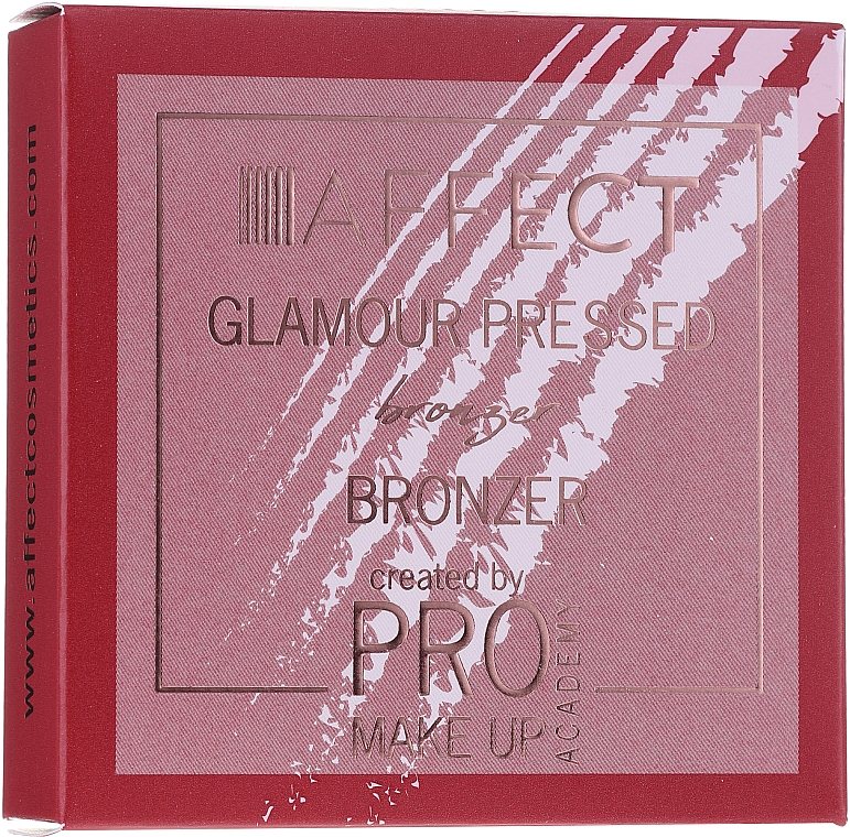 Бронзер для лица - Affect Cosmetics Pro Make Up Academy Glamour Bronzer Prasowany — фото N2