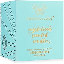 Соєва свічка з амазонітом, лимоном і лаймом - Crystallove Soy Candle with Amazonite Lemon Lime — фото N7