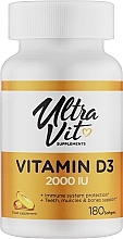 Харчова добавка "Вітамін D" - UltraVit Vitamin D3 2000 IU — фото N1