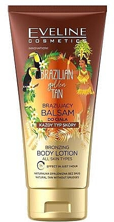 Бронзирующий лосьон для тела - Eveline Cosmetics Brazilian Body Tan Bronzing Body Lotion — фото N1