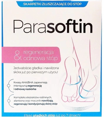 Засіб для пілінгу стоп - Parasoftin Exfoliating Foot Treatment Socks — фото N1