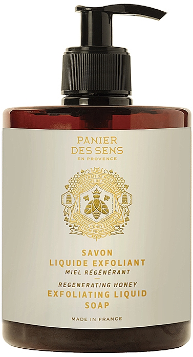 Отшелушивающее жидкое мыло "Мед" - Panier Des Sens Exfoliating Marseille Soap Honey — фото N1