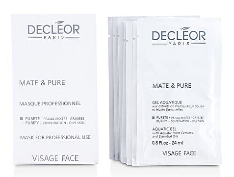 Пудровая растительная, матирующая маска для комбинированной и жирной кожи - Decleor Mate and Pure Mask Vegetal Powder — фото N1