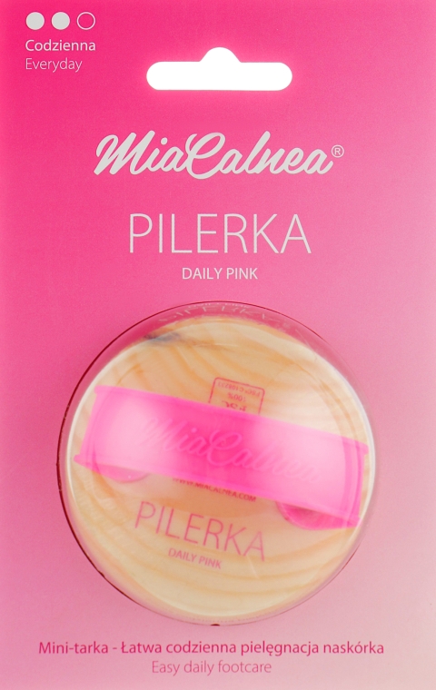 Кругла терка для ніг - MiaCalnea Pilerka Daily Pink — фото N1