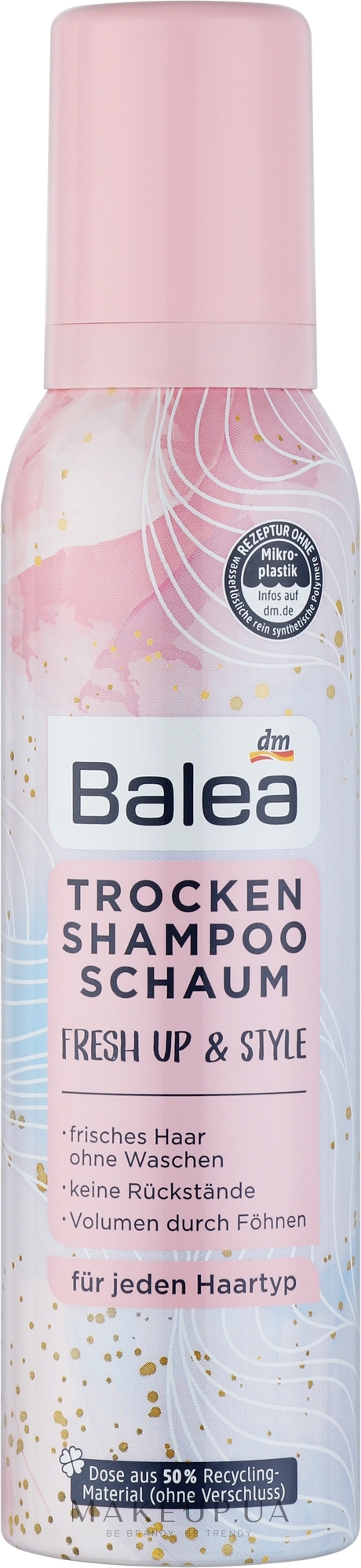 Сухий шампунь-пінка для волосся - Balea Fresh Up & Style — фото 150ml