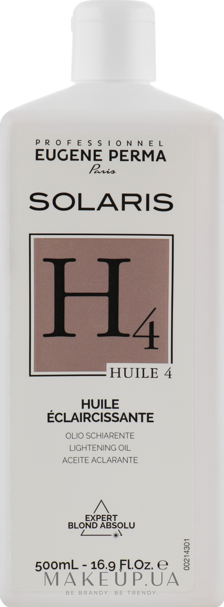 Осветляющее масло для волос - Eugene Perma Solaris Huile 4 — фото 500ml