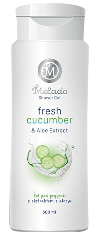 Гель для душу з екстрактом алое та ароматом огірка - Natigo Melado Fresh Cucumber And Aloe Extract Shower Gel — фото N1