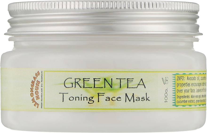 Маска для лица "Зеленый чай" - Lemongrass House Green Tea Toning Face Mask