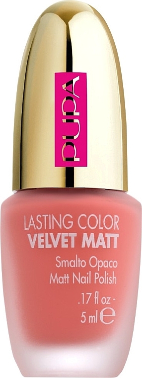Матовый лак для ногтей с эффектом бархата - Pupa Dot Shock Lasting Color Velvet Matt  — фото N1