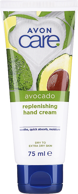 Зволожувальний крем для рук з олією авокадо - Avon Care Avocado Replenishing Hand Cream — фото N1
