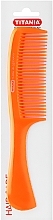 Гребень с большой ручкой 21 см, оранжевый - Titania — фото N1