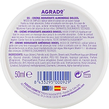 Зволожувальний крем для обличчя, рук і тіла "Солодкий мигдаль" - Agrado Mini Cream Go! — фото N3