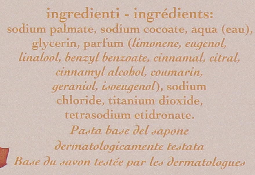 Набор натурального мыла "Апельсин и Корица" - Saponificio Artigianale Fiorentino Orange & Cinnamon — фото N4