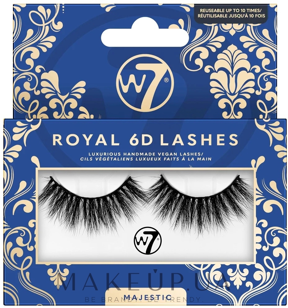 Накладные ресницы - W7 Royal 6D Lashes — фото Majestic