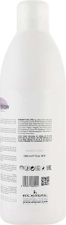 Шампунь с антижелтым эффектом - Kleral System Anti-Yellow Shampoo — фото N4