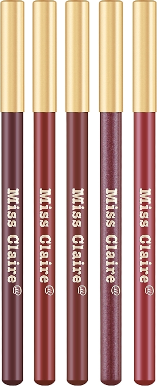 Набор карандашей для губ - Miss Claire MC Profine MC2 (lip/liner/5х1.4g) — фото N1