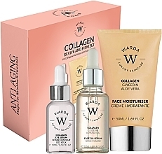 Парфумерія, косметика Набір - Warda Collagen Revive & Firm Set (serum/30ml + cr/50ml + eye/serum/15ml)