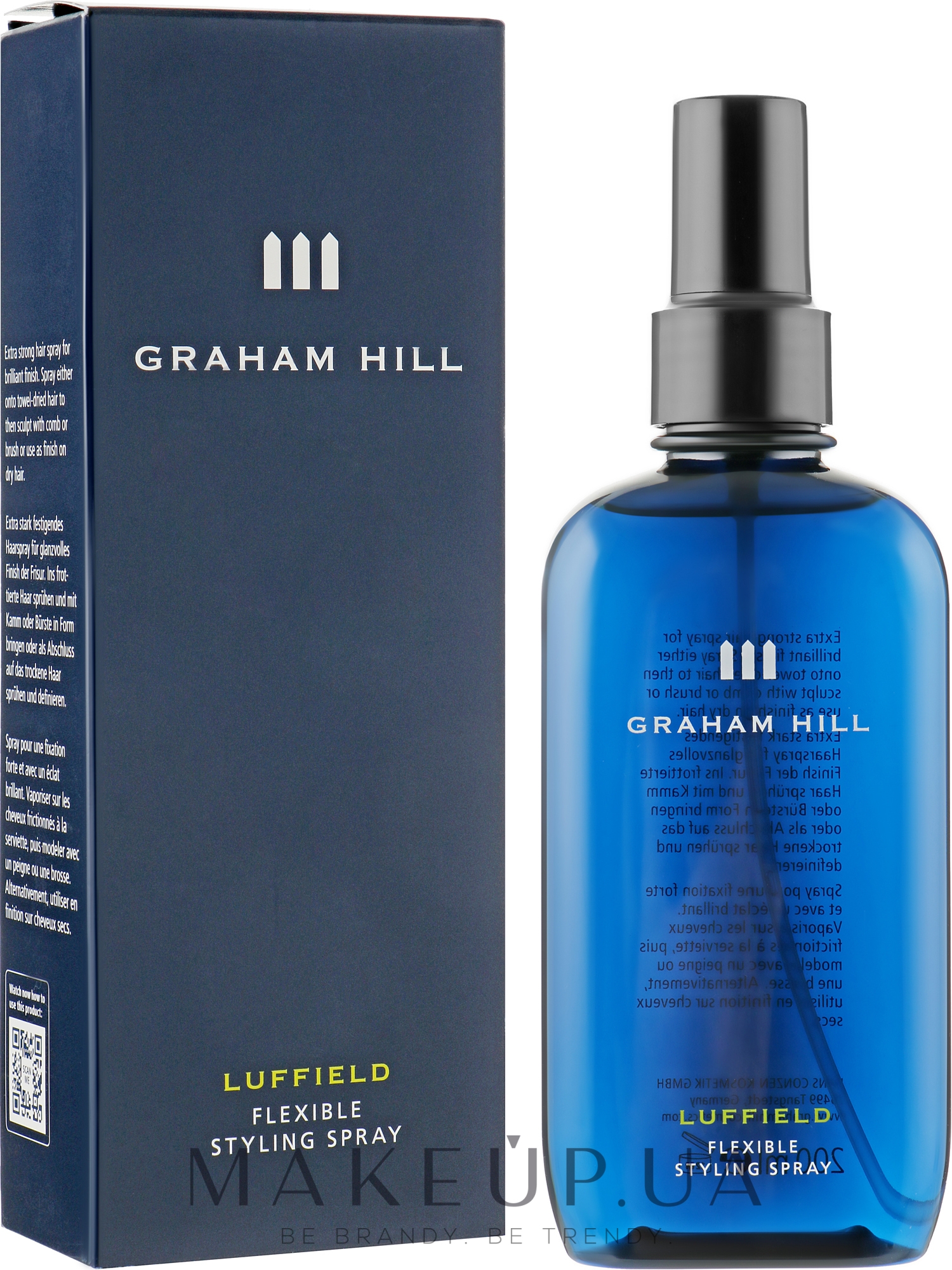 Спрей для волос суперсильной фиксации - Graham Hill Luffield Flexible Styling Spray — фото 200ml