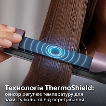 Стайлер для волос, светло-розовый металлик - Philips Straightener Series 5000 BHS530/00 — фото N3