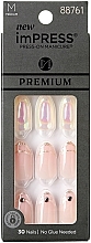 Парфумерія, косметика Набір накладних нігтів з клеєм середня довжина - Kiss imPRESS Premium Press-On Manicure