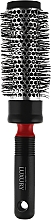 Масажна щітка для волосся, HB-01-10, чорно-червона - Beauty LUXURY — фото N1