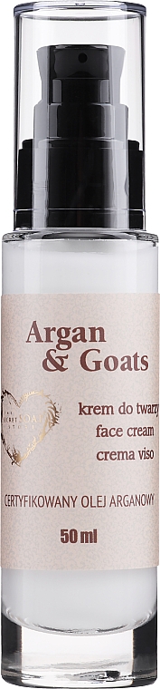 Крем для обличчя "Аргана й козяче молоко" - Soap&Friends Argan & Goats Face Cream — фото N1