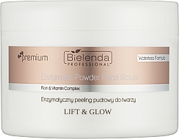 Ензимна пудра-пілінг для обличчя - Bielenda Professional Lift & Glow Enzymatic Powder Face Scrub — фото N1