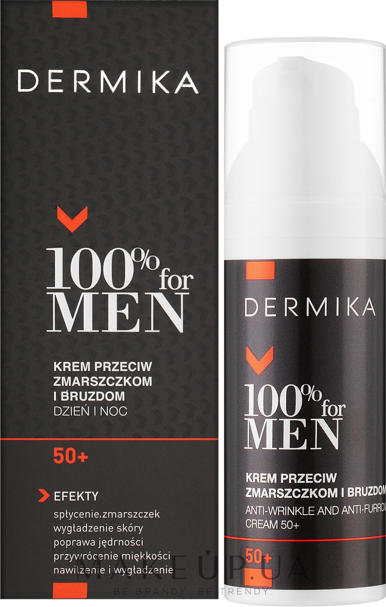 Крем проти глибоких зморшок - Dermika Anti-Wrinkle And Anti-Furrow Cream 50+ — фото 50ml