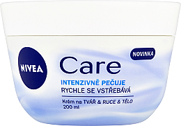 Крем для тела и лица - NIVEA Care Intensive Nourishment Face & Body Creme — фото N4