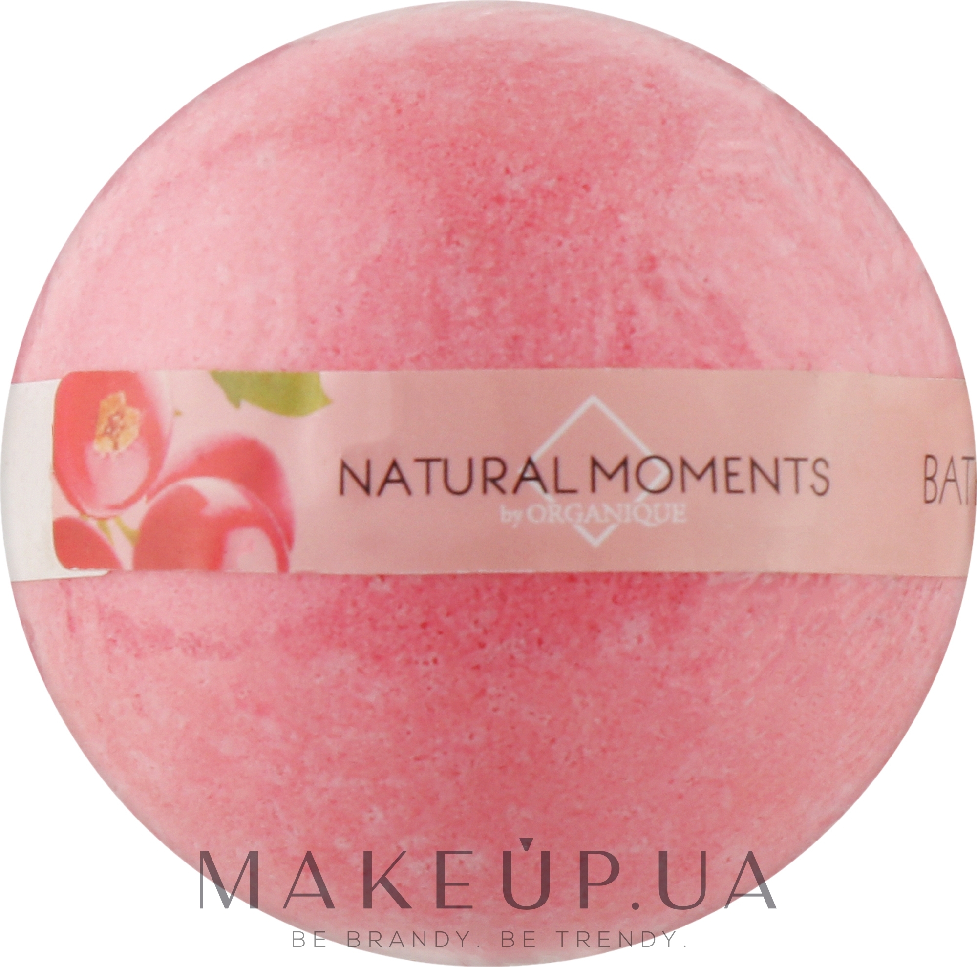 Бурлящий шар для ванной "Кресная смородина" - Organique Natural Moments Bath Bomb Currant — фото 170g