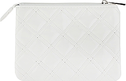 Косметичка біла, глянцевая, 19x2x13см - Titania — фото N1