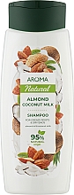 Шампунь для волосся "Мигдальне й кокосове молоко" - Aroma Natural — фото N1