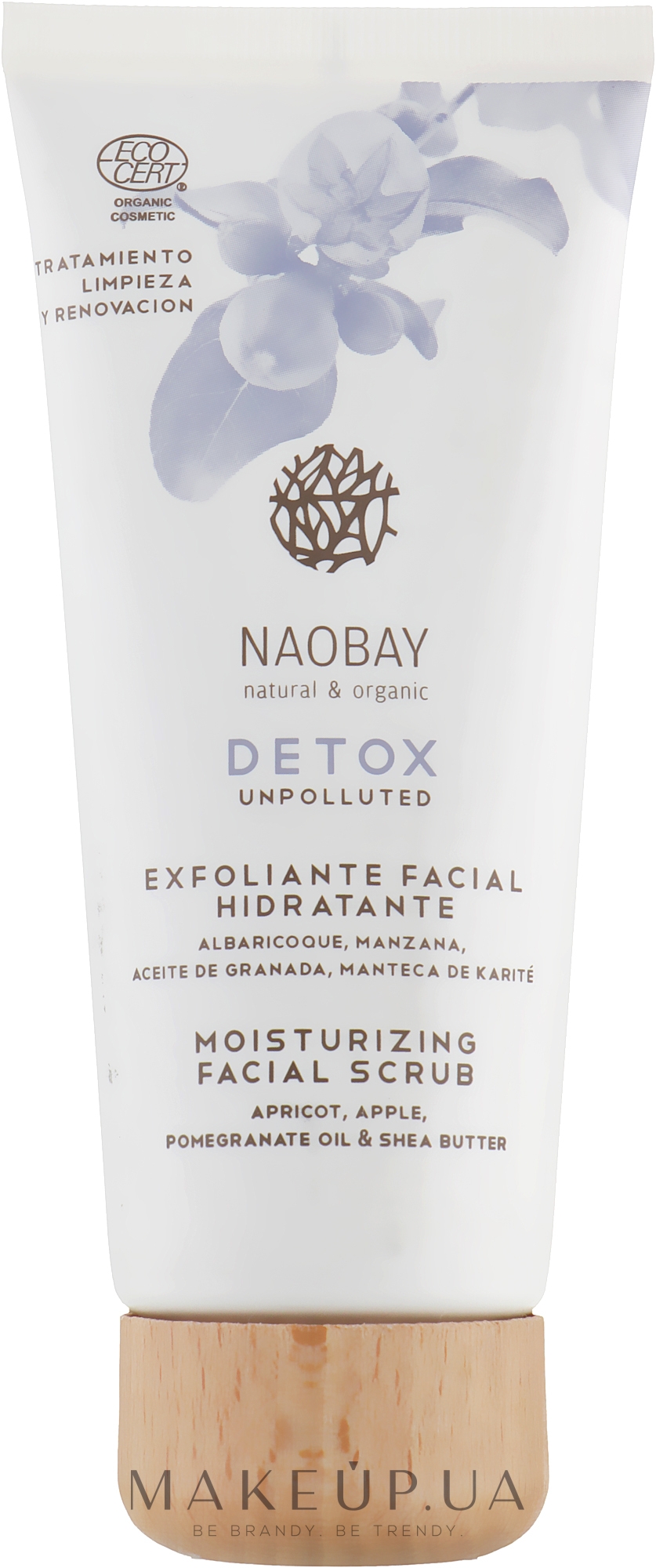 Зволожувальний скраб для обличчя - Naobay Bio Detox Moisturizing Facial Scrub — фото 100ml