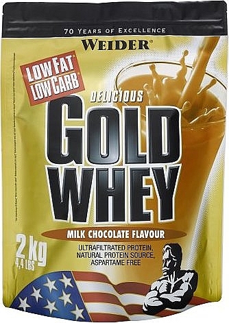 Протеин сывороточный - Weider Gold Whey Chocolate — фото N1