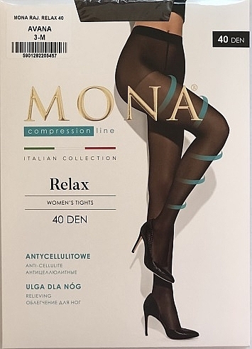 Колготки для жінок "Relax" 40 Den, avana - MONA — фото N1