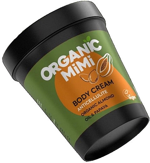 Крем для тела антицеллюлитный "Миндаль и папайя" - Organic Mimi Body Cream Anticellulite Shea & Pomelo — фото N1