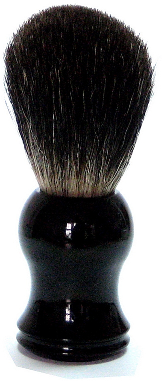 Помазок для бритья с ворсом из шерсти барсука, пластик, черный - Rainer Dittmar Pfeilring — фото N1