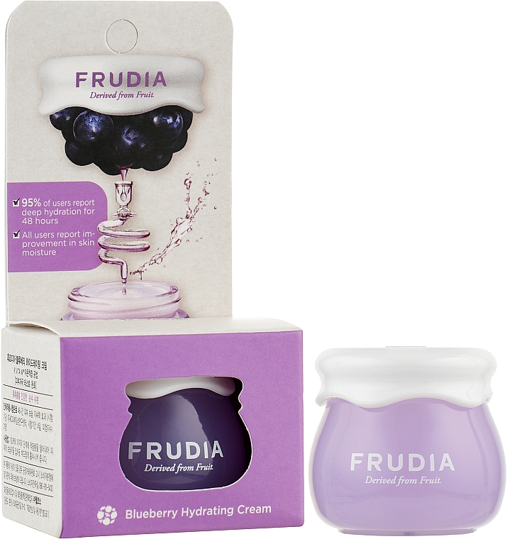 Крем зволожувальний для обличчя з чорницею - Frudia Blueberry Hydrating Cream (міні) — фото N2