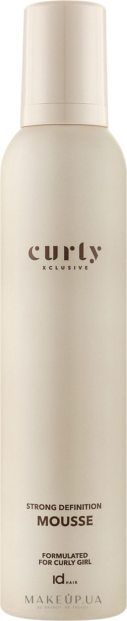 Сильный структурирующий мусс волос - idHair Curly Xclusive Strong Definition Mousse — фото 250ml