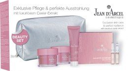 Духи, Парфюмерия, косметика Набор «Икорное совершенство» - Jean d'Arcel Collection Caviar Beauty Set (f/cr/20ml + f/cr/20ml + mask/15ml + concetr/2x2ml)