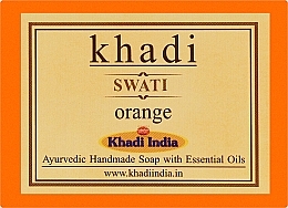 Мило ручної роботи "Апельсин" - Khadi Swati Orange Handmade Soap — фото N1