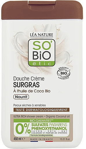 Ультранасыщенный крем для душа - So’Bio Etic Ultra Rich Shower Cream  — фото N1