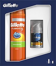 Духи, Парфюмерия, косметика Набор - Gillette Fusion5 Sensitive (sv/gel/200ml + asb/50ml) 	