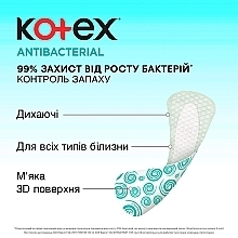 Щоденні гігієнічні прокладки "Екстратонкі", 40 шт. - Kotex Antibac Extra Thin — фото N5